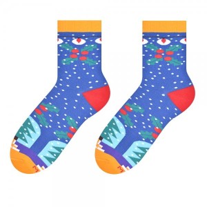 Skarpety Świąteczne Niebieski MORE