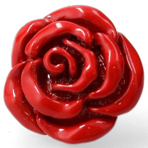 Pin do butonierki czerwony Róża 
