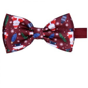 Mucha Święta Mikołaje bordo z poszetką