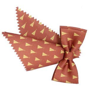 Mucha Junior świąteczne  ruda/żółta półposzetką  