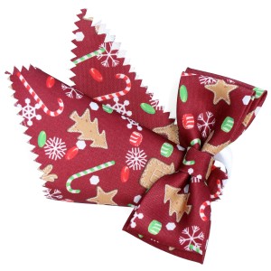 Mucha Junior Świąteczny czas bordo  półposzetką  