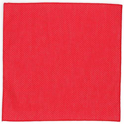 poszetka-bawelniana-czerwona-kropki
