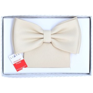 Mucha Krem z poszetką beż