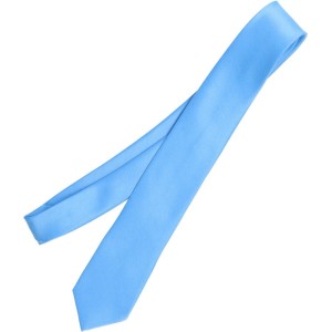 Krawat Młodzieżowy Gładki  Błękitny