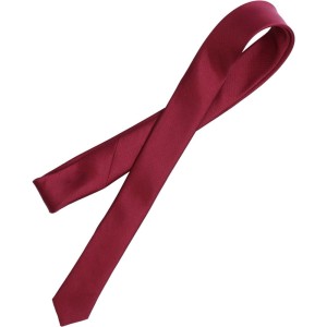 Krawat Młodzieżowy Gładki Bordowy