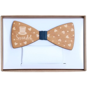 Mucha Drewniana Świadek poszetką