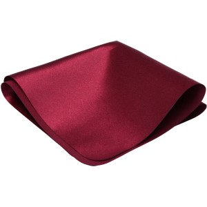 Poszetka gładka satyna Bordo