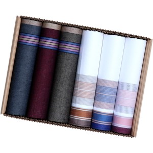 Zestaw chusteczek bawełnianych 6 szt  w pudełku