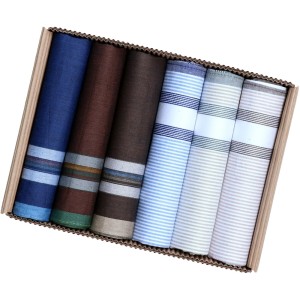 Zestaw chusteczek bawełnianych 6 szt  w pudełku  