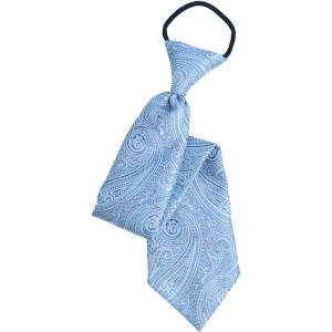 Krawat dziecięcy  Paisley niebieski