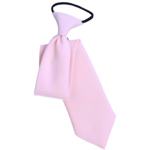 Krawat dziecięcy Jasny róż - subtelna faktura 
