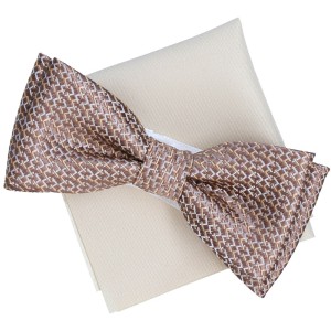 Mucha dziecięca Tkany beżowy wzorek