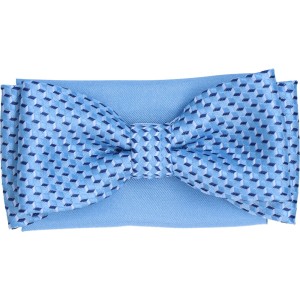 Mucha dziecięca Geometryczny wzór niebieska z poszetką