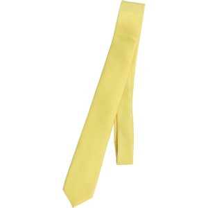 Krawat Młodzieżowy Gładki Żółty