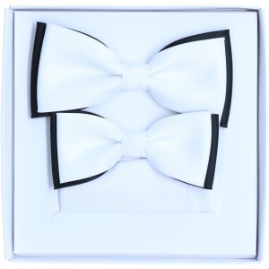 Zestaw komunijny Mucha Tata i Syn  - biało-czarny